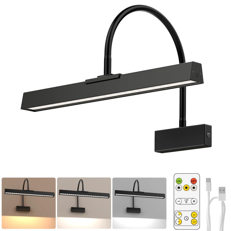 version 1.0.0 Black LED picture light with remote control