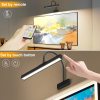picture frame light with remote, wireless 16 inch black art light, battery operated picture light with 3 cct, dimmable and timer wall picture lights for painting, wall, gallery, artwork, frame Wall-mounted picture light with remote and touch control