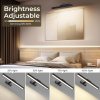 picture lights for wall, battery operated picture light 16in gallery light for paintings cct dimmable recharging battery wall light with remote control for living room dartboard art black Adjustable LED picture light above bedroom bed