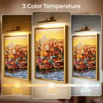 Painting under three colour temperature lighting settings