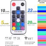 RF wireless LED light remote with colour options