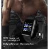 116plus sports android ios bluetooth touch water resistant screen fitness tracker smart wrist bracelet black Waterproof fitness smartwatch with digital display