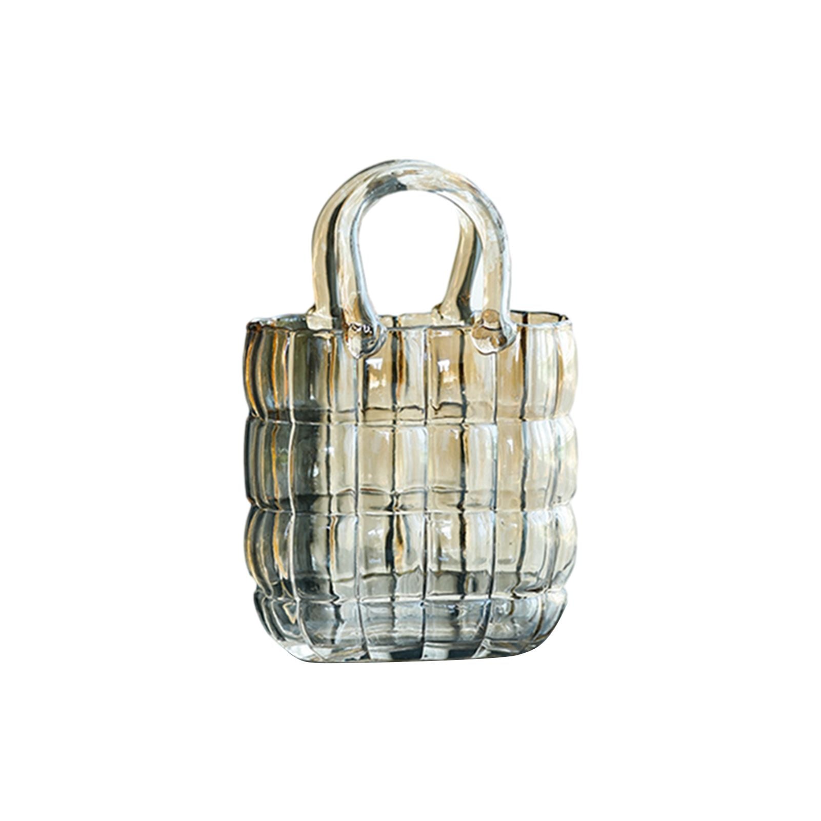 v1294 ym0521 230531mq05 5 00.jpg Ribbed glass handbag-shaped decorative vase