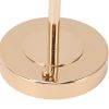 Polished brass lamp base with circular platform