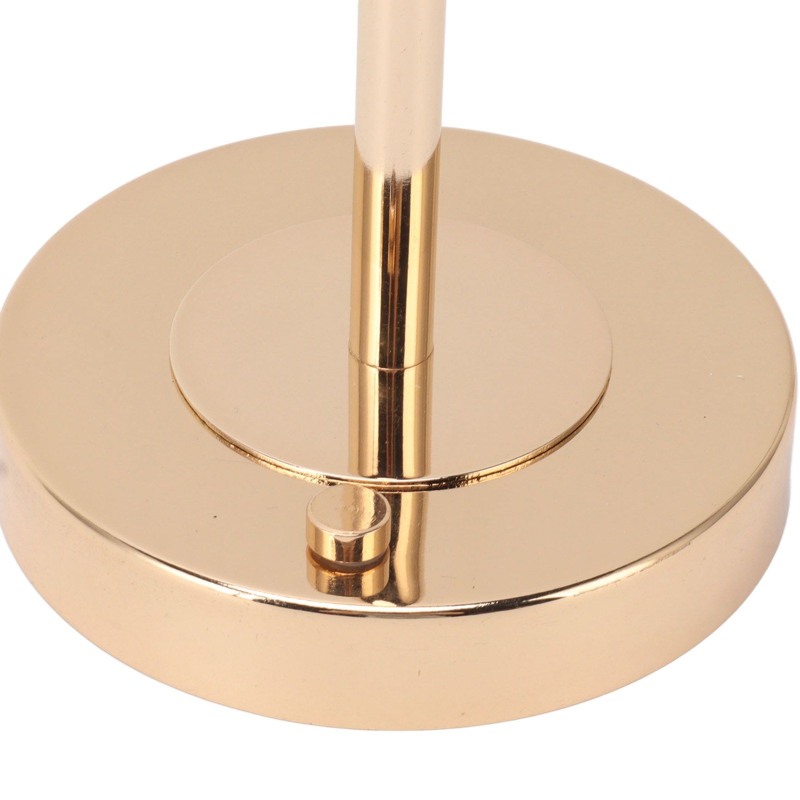 Polished brass table lamp base with pull switch