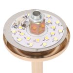 Close-up of circular LED light board assembly