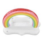 inflatable rainbow cloud drink holder floating beverage salad fruit serving bar pool float tool Inflatable rainbow canopy kids paddling pool