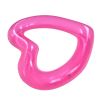 Pink heart-shaped inflatable pool float