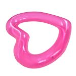 heart pool float pvc material skin friendly lightweight pink romantic style floating tubes for summer Pink heart-shaped inflatable pool float