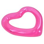 heart pool float pvc material skin friendly lightweight pink romantic style floating tubes for summer Pink heart-shaped inflatable pool float