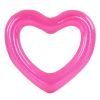 Pink inflatable heart-shaped pool float