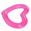 Pink heart-shaped inflatable pool float