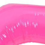 heart pool float pvc material skin friendly lightweight pink romantic style floating tubes for summer Glossy bright pink slime on white background