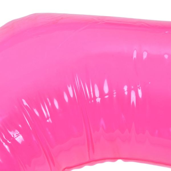 Glossy bright pink slime on white background