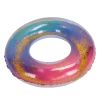 colored swimming rings bright colors sequin thickened inflatable glitter swim rings for swimming pool Glitter-filled rainbow inflatable swim ring