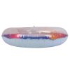 colored swimming rings bright colors sequin thickened inflatable glitter swim rings for swimming pool Pastel inflatable pool ring with gold glitter