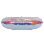 colored swimming rings bright colors sequin thickened inflatable glitter swim rings for swimming pool Pastel inflatable pool ring with gold glitter