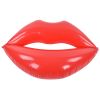 red lips float bed thickened increase pvc inflatable red lips swimming pool for adult beaches parties Inflatable red lips pool float on white background