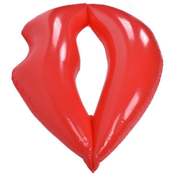 red lips float bed thickened increase pvc inflatable red lips swimming pool for adult beaches parties Red inflatable lips pool float on white background