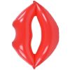 red lips float bed thickened increase pvc inflatable red lips swimming pool for adult beaches parties Red inflatable lips pool float on white background