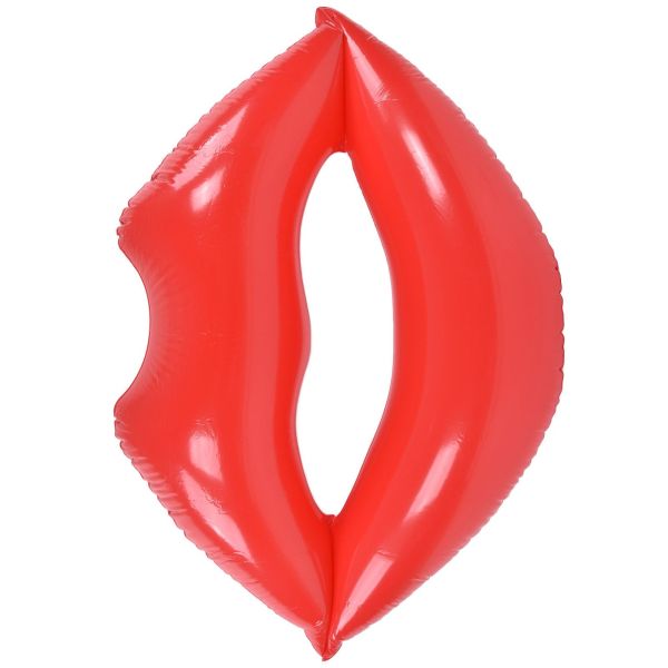 red lips float bed thickened increase pvc inflatable red lips swimming pool for adult beaches parties Red inflatable lips pool float on white background