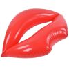 red lips float bed thickened increase pvc inflatable red lips swimming pool for adult beaches parties Red inflatable lips pool float on white background