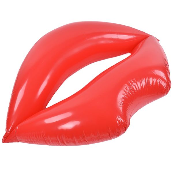 red lips float bed thickened increase pvc inflatable red lips swimming pool for adult beaches parties Red inflatable lips pool float on white background
