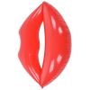 red lips float bed thickened increase pvc inflatable red lips swimming pool for adult beaches parties Red inflatable lips balloon on white background