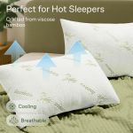 Bamboo pillows promoting cooling and breathability