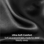 Close-up of black silky fabric texture