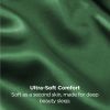 silk pillowcase for hair and skin mulberry silk pillowcase soft breathable smooth both sided natural silk pillowcase with envelope pocket beauty sleep silk pillow case for gift (2 pack, standard, green) Close-up of green silky fabric with text overlay