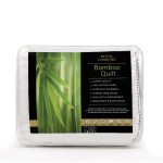 royal comfort bamboo blend quilt 250gsm luxury duvet 100% cotton cover single white Royal Comfort bamboo quilt in packaging