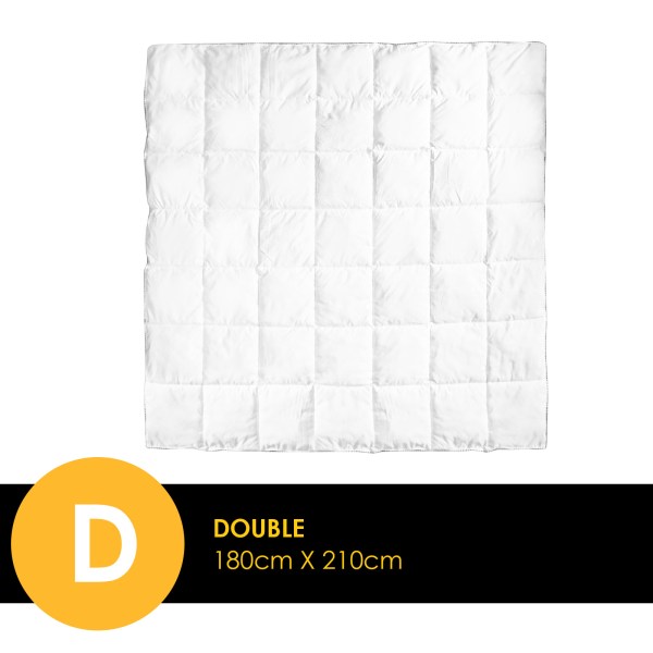 v160 10001734 v160 10001734 03 1.jpg White double quilted doona, 180cm x 210cm