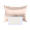 Champagne mulberry silk pillowcase with gift box