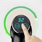 Finger adjusting digital temperature control display