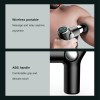 fitsmart lcd display mini vibration therapy massage device black Wireless handheld massage gun on shoulder muscle