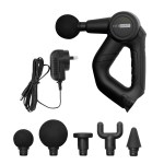 FITSMART percussion massage gun with attachments and charger