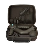 Massage gun kit in open carry case