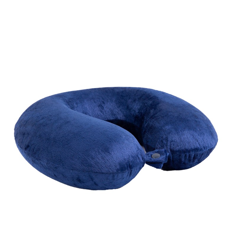 Navy blue U-shaped travel neck pillow