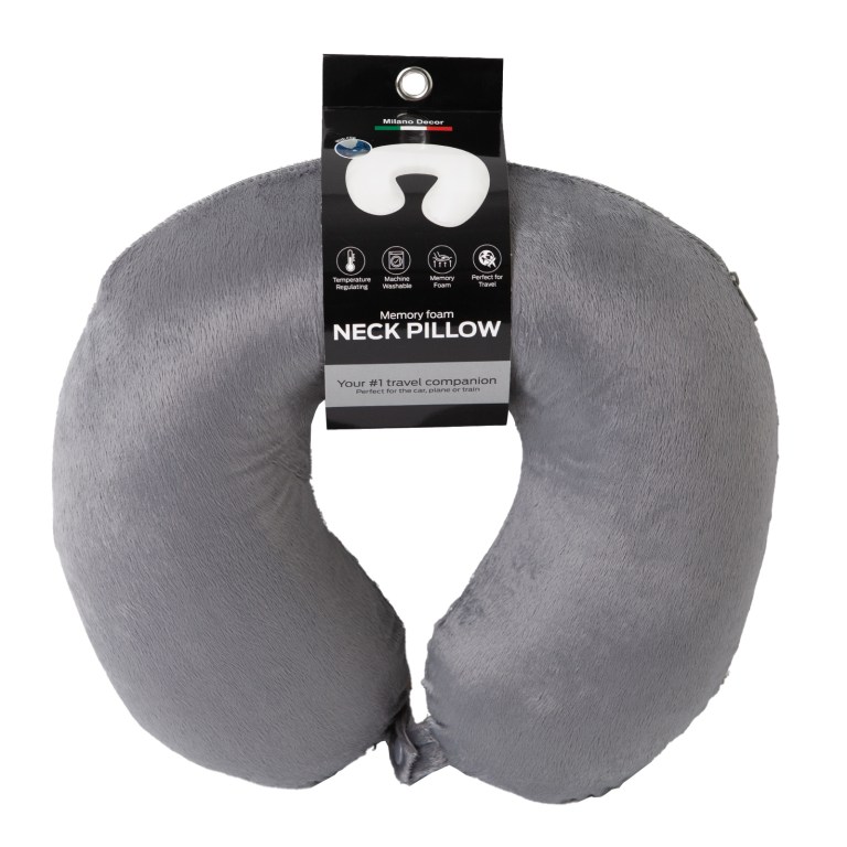 v160 10004245 10004245 1c 00.jpg Grey memory foam travel neck pillow