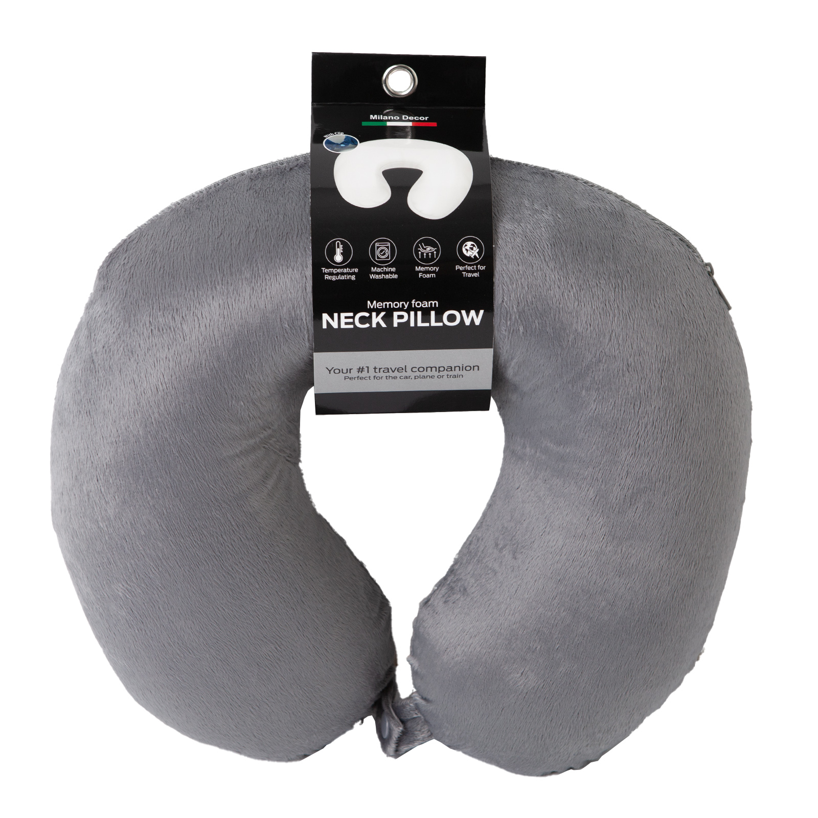 v160 10004245 10004245 1c 00.jpg Grey memory foam travel neck pillow