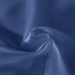 Close-up of blue satin fabric folds