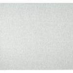 Light grey textured rug with fringe edges
