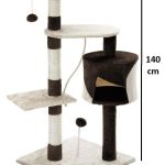 Multi-level cat tree with scratching posts and condo