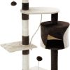 Multi-level cat tree with condo and toys