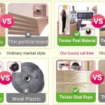 Cat tree materials comparison infographic