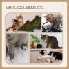 carla home 180cm cat tree tower for indoor cats with plush perches, dual condos, natural sisal scratching posts & ramps for kittens & adult cats (grey) Cats causing household mess and damage collage