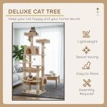 Deluxe multi-level cat tree in modern living room