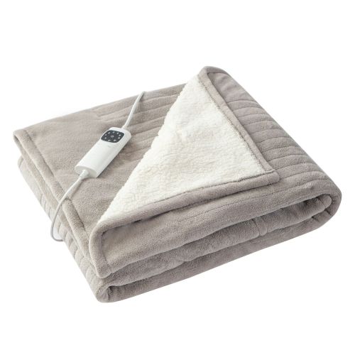 Folded electric heated blanket with remote control