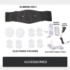 electromagnetic foot massager wave pulse massage machine Slimming belt kit with electrodes and accessories